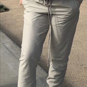 Fear of God track pants taupe